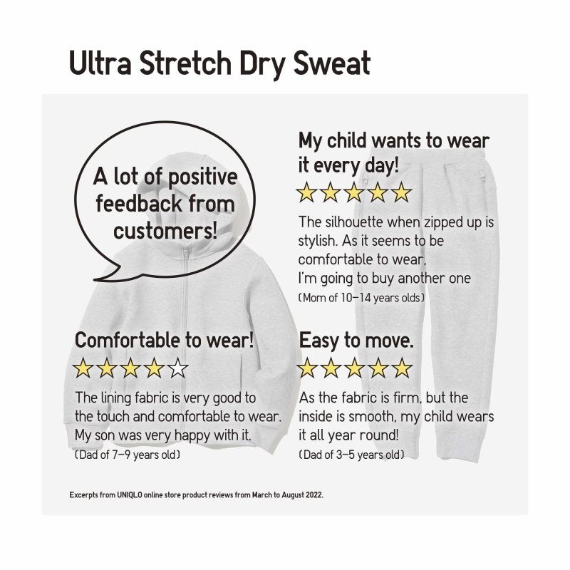 Black Kids Uniqlo Ultra Stretch Dry Sweatpants | USA KYXCD-4239