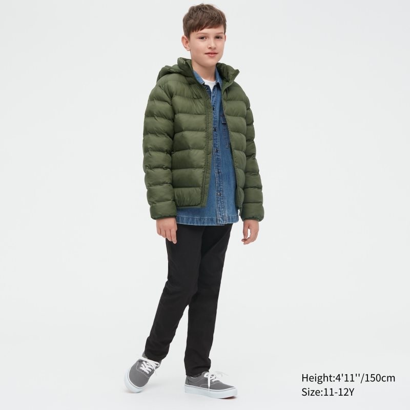 Black Kids Uniqlo Warm Padded Washable Parka | USA SAEWQ-5793