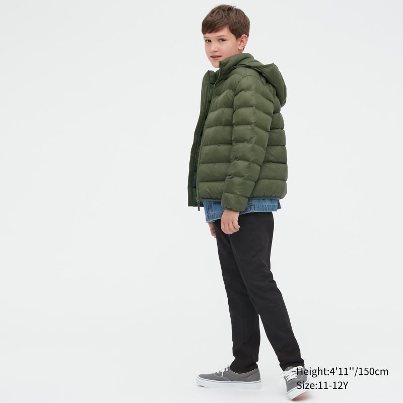 Black Kids Uniqlo Warm Padded Washable Parka | USA SAEWQ-5793