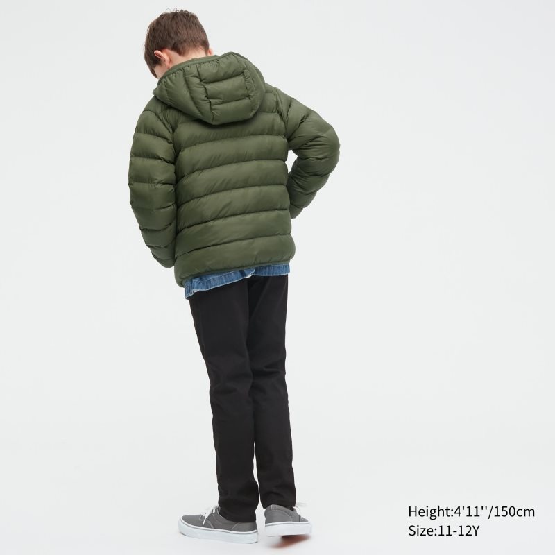 Black Kids Uniqlo Warm Padded Washable Parka | USA SAEWQ-5793