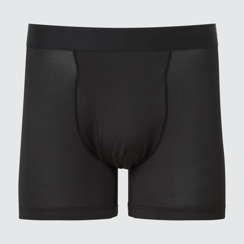 Black Men Uniqlo Airism Boxer Briefs | USA ALEQG-3589