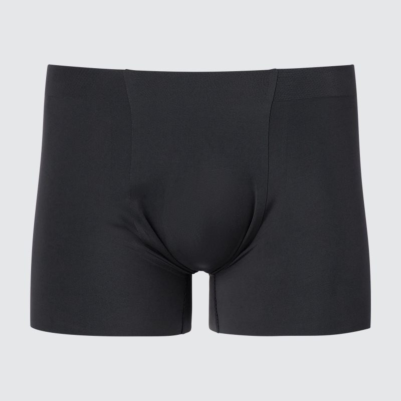 Black Men Uniqlo Airism Ultra Seamless Boxer Briefs | USA LPEIR-2046