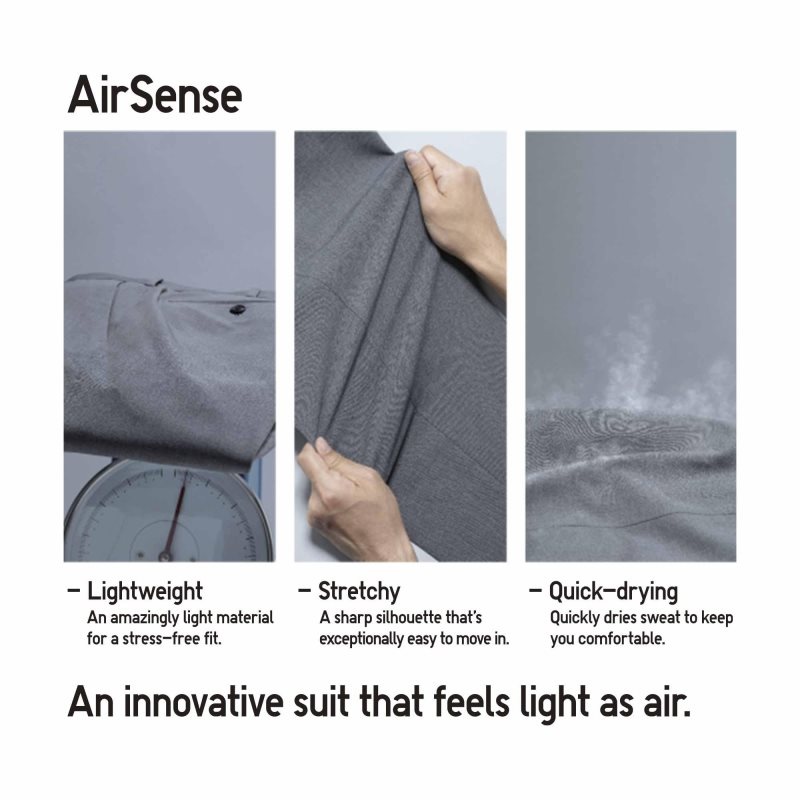 Black Men Uniqlo Airsense Shirt (Ultra Light Shirt) Jackets | USA KOFDE-9081