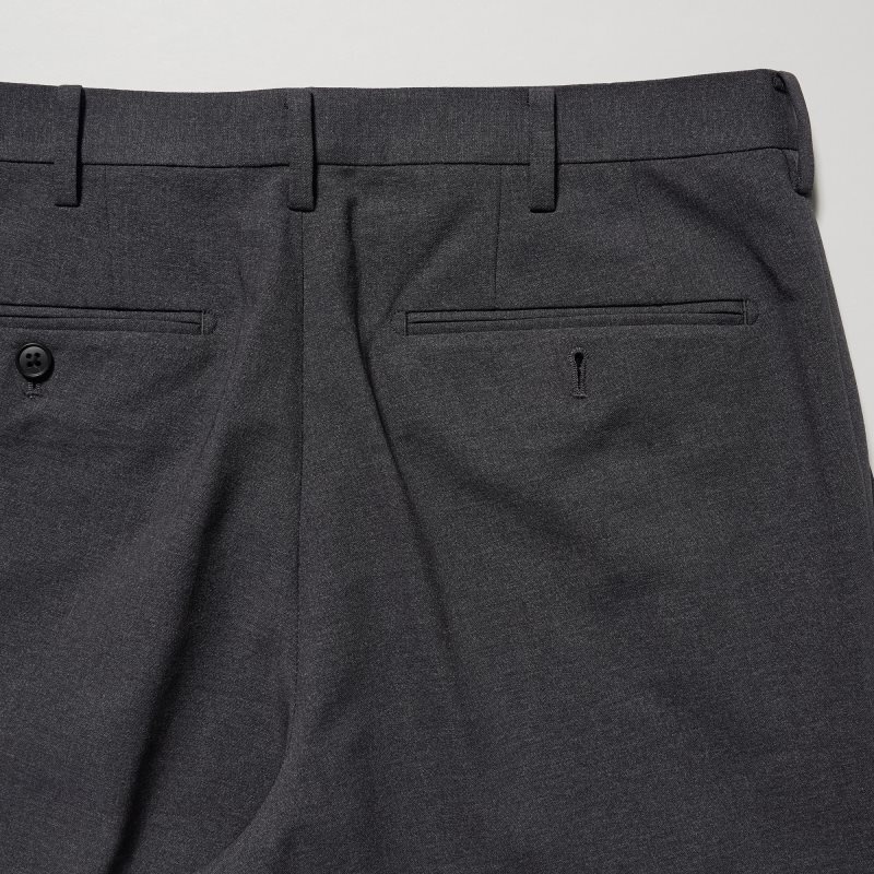 Black Men Uniqlo Airsense (Wool Like) (Ultra Light) Pants | USA FELOU-6140