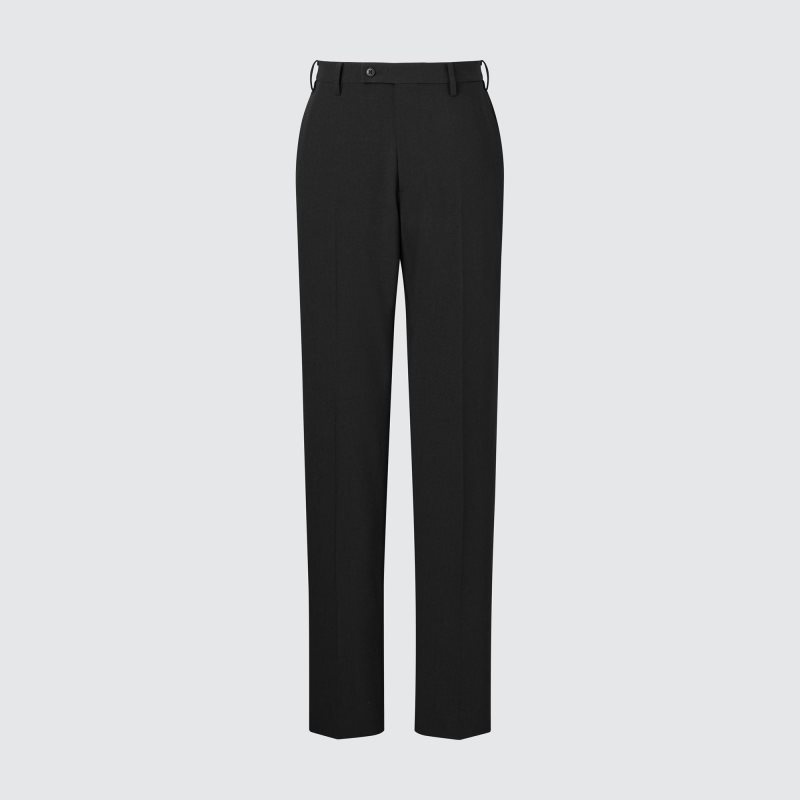 Black Men Uniqlo Airsense (Wool Like) (Ultra Light) Pants | USA FELOU-6140