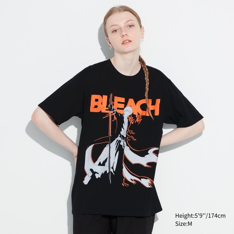 Black Men Uniqlo Bleach: Thousand-year Blood War Ut (Short-sleeve Graphic) T Shirts | USA YCWRQ-3521