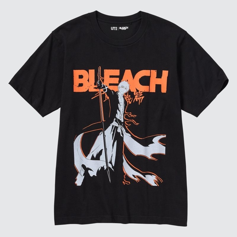 Black Men Uniqlo Bleach: Thousand-year Blood War Ut (Short-sleeve Graphic) T Shirts | USA YCWRQ-3521