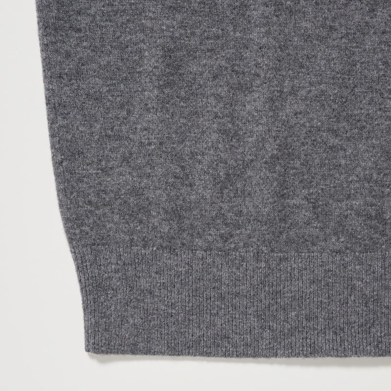 Black Men Uniqlo Cashmere Turtleneck Long-sleeve Sweaters | USA UNPEW-1729