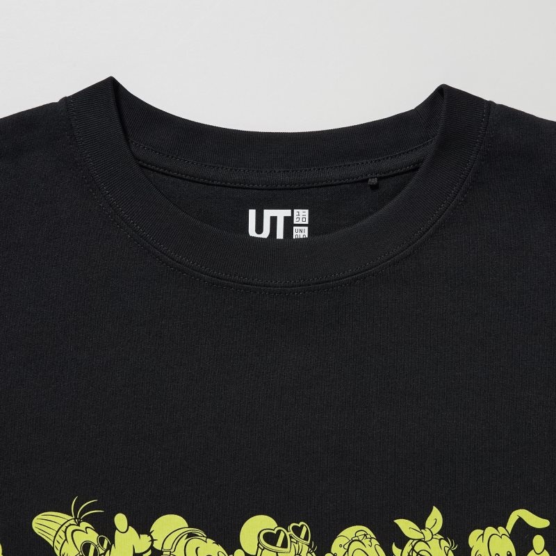 Black Men Uniqlo Disney Good Vibes Ut (Oversized Short-sleeve Graphic) T Shirts | USA VPDTF-2816