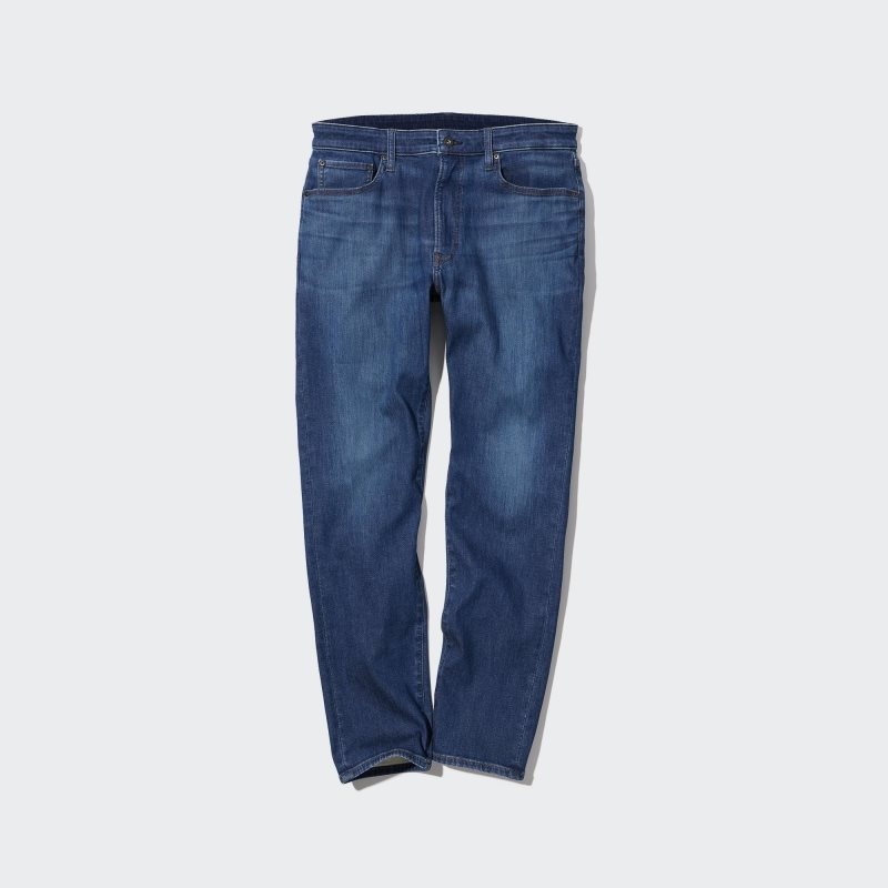 Black Men Uniqlo Ezy Ultra Stretch Jeans | USA PUTKH-3420