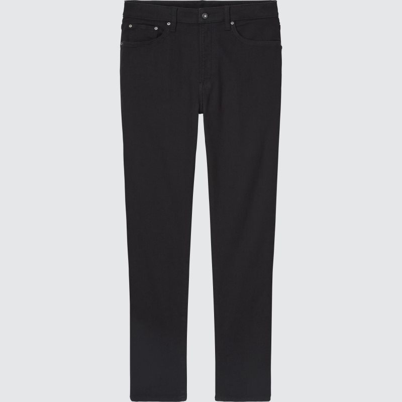 Black Men Uniqlo Ezy Ultra Stretch Jeans | USA PUTKH-3420