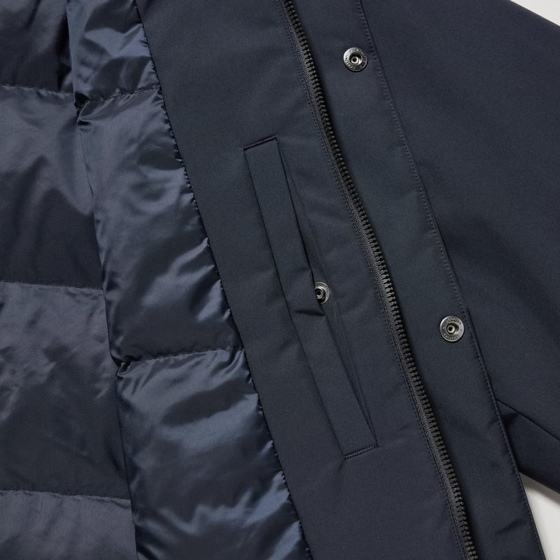 Black Men Uniqlo Hybrid Down Coats | USA OURCZ-7614