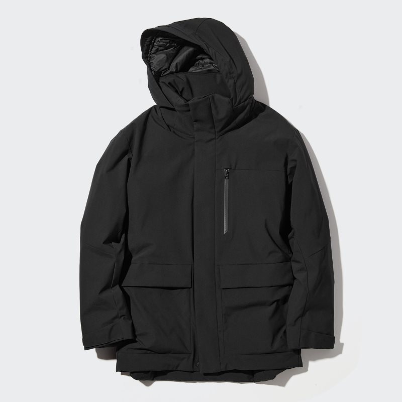 Black Men Uniqlo Hybrid Down Parka | USA CNDUT-2834