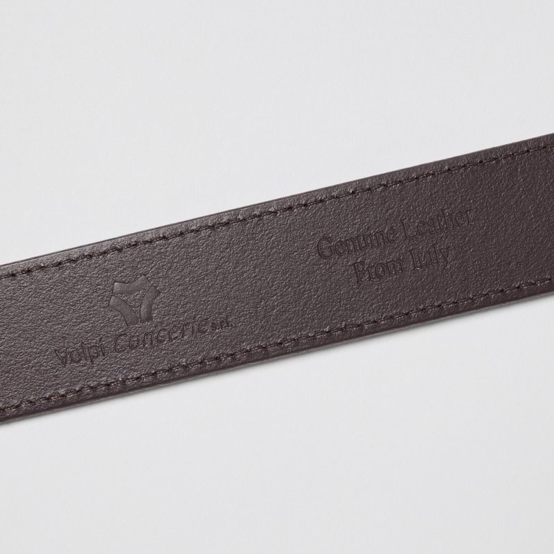 Black Men Uniqlo Italian Leather Smooth Stitched Belts | USA VGBOY-3146