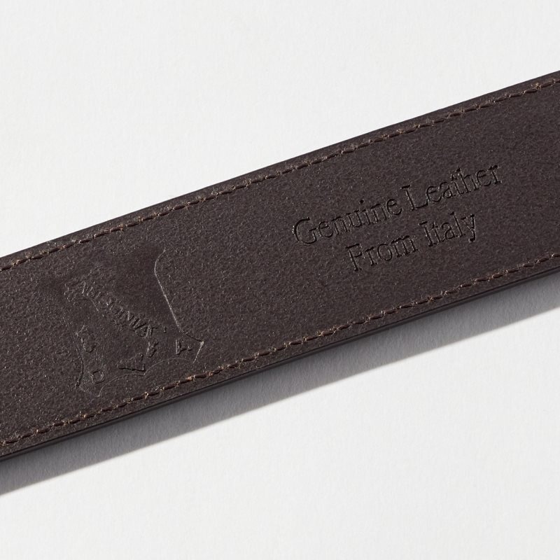 Black Men Uniqlo Italian Leather Stitched Belts | USA WIOYK-6017