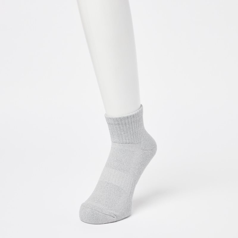 Black Men Uniqlo Pile Half Socks | USA OMIKE-4063