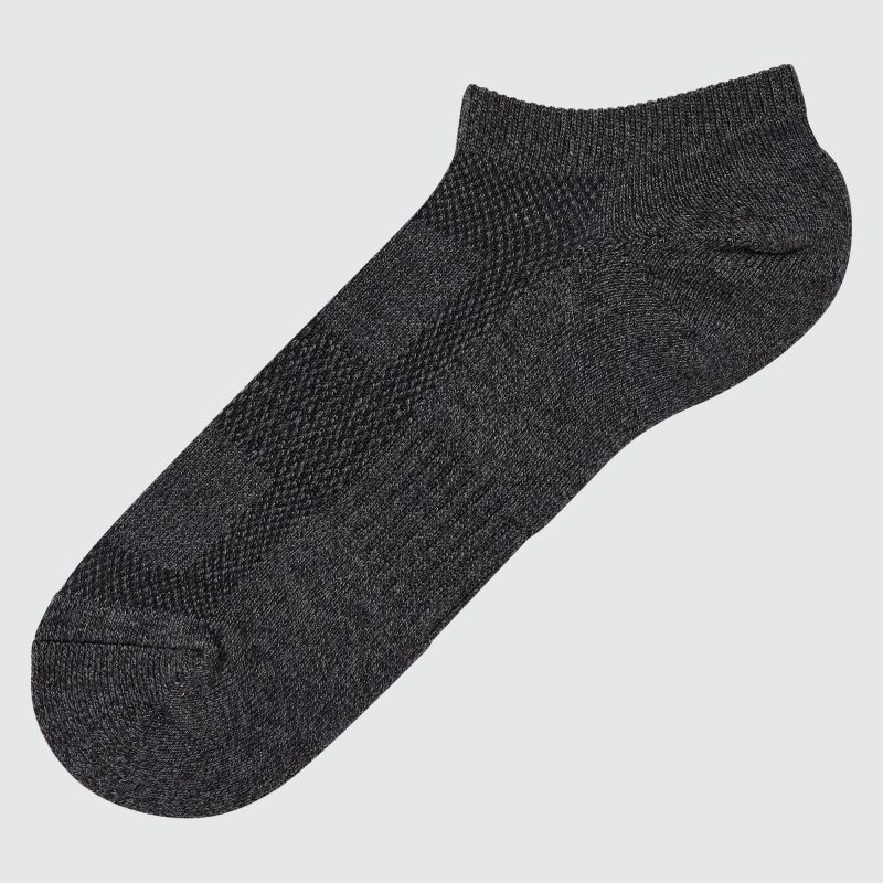 Black Men Uniqlo Pile Mesh Short Socks | USA NXWLM-6459