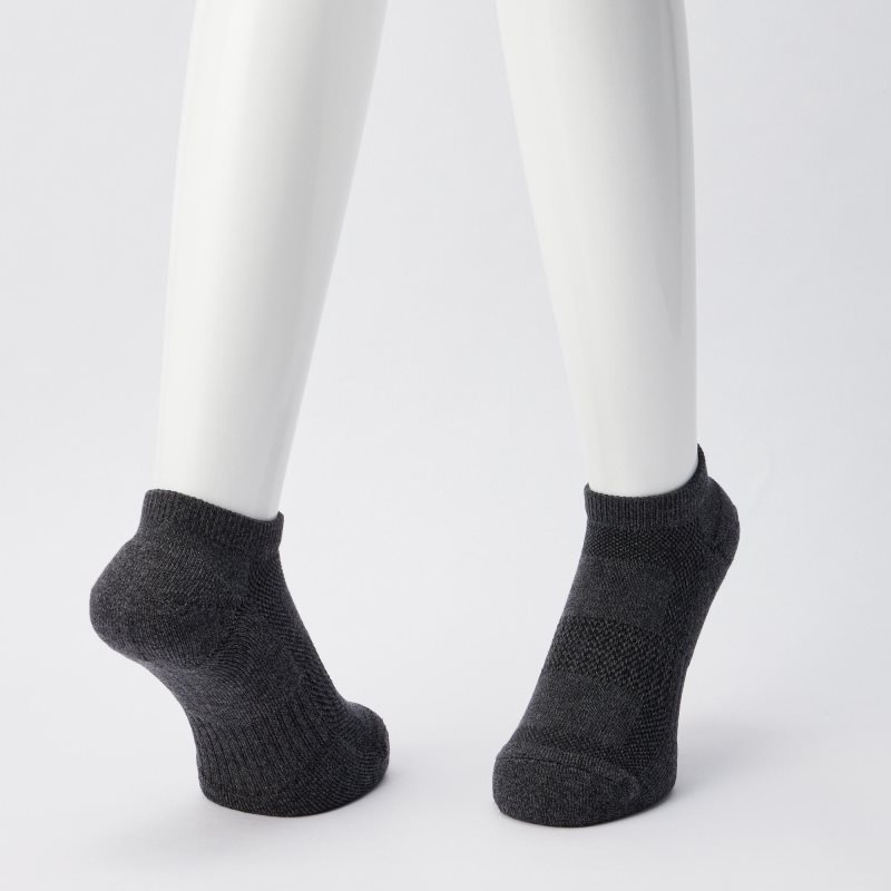 Black Men Uniqlo Pile Mesh Short Socks | USA NXWLM-6459