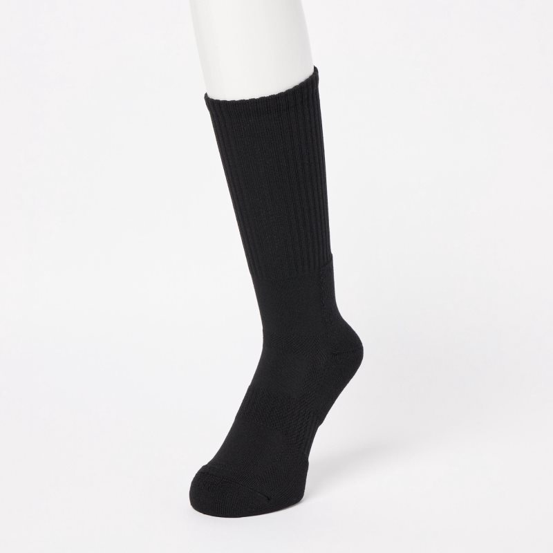 Black Men Uniqlo Pile Socks | USA HEJNW-8941