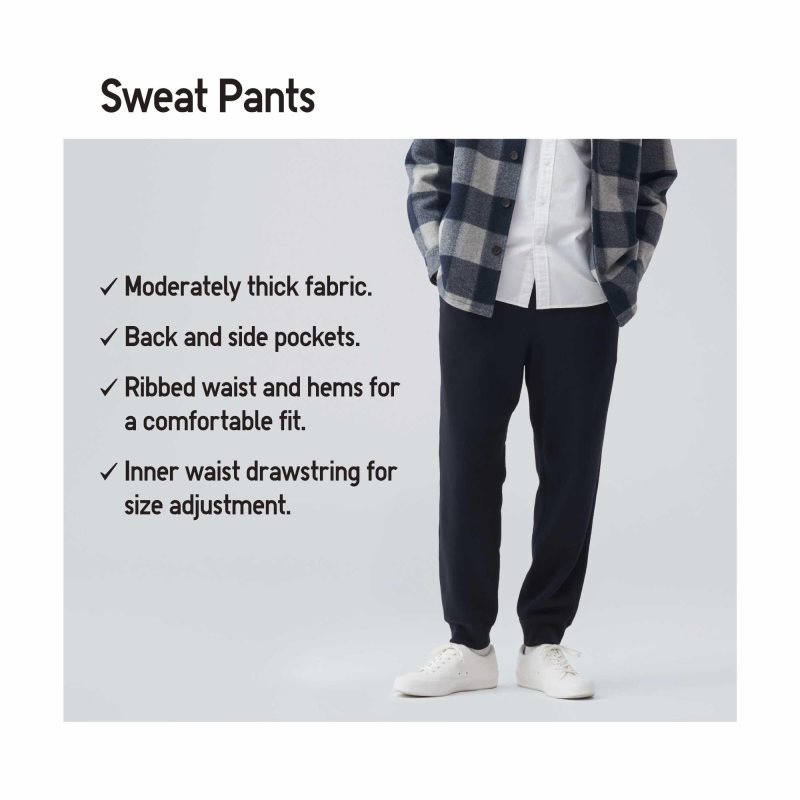 Black Men Uniqlo Side-stripe Sweatpants | USA UKPJS-3720