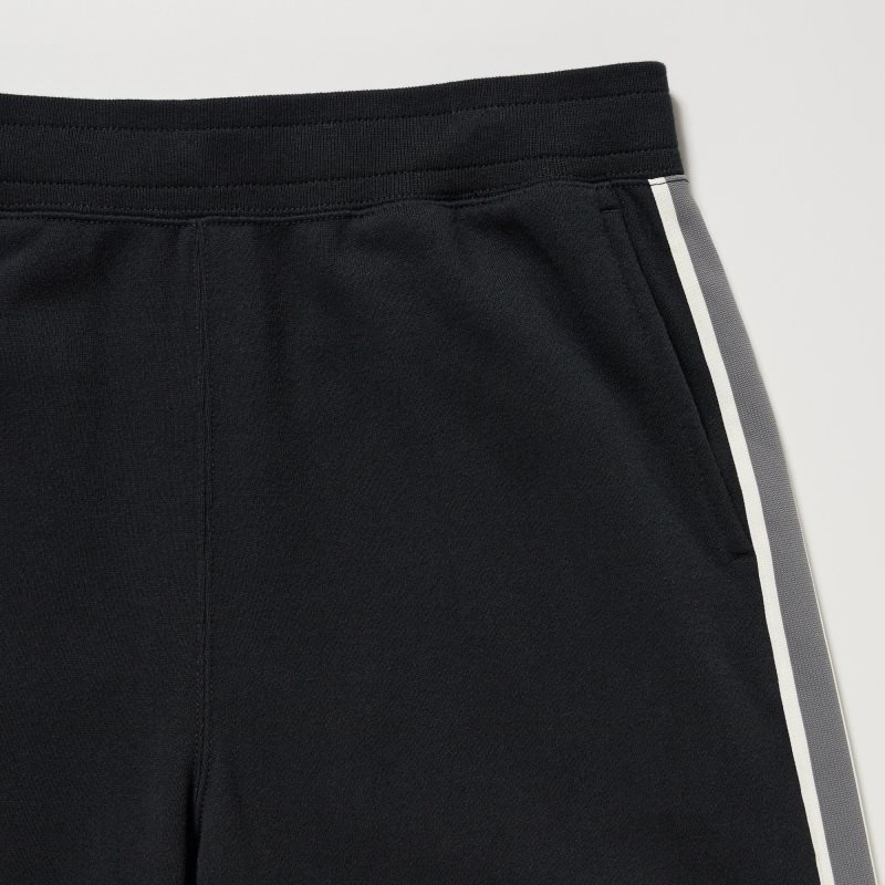 Black Men Uniqlo Side-stripe (Tall) Sweatpants | USA CYJSZ-7214