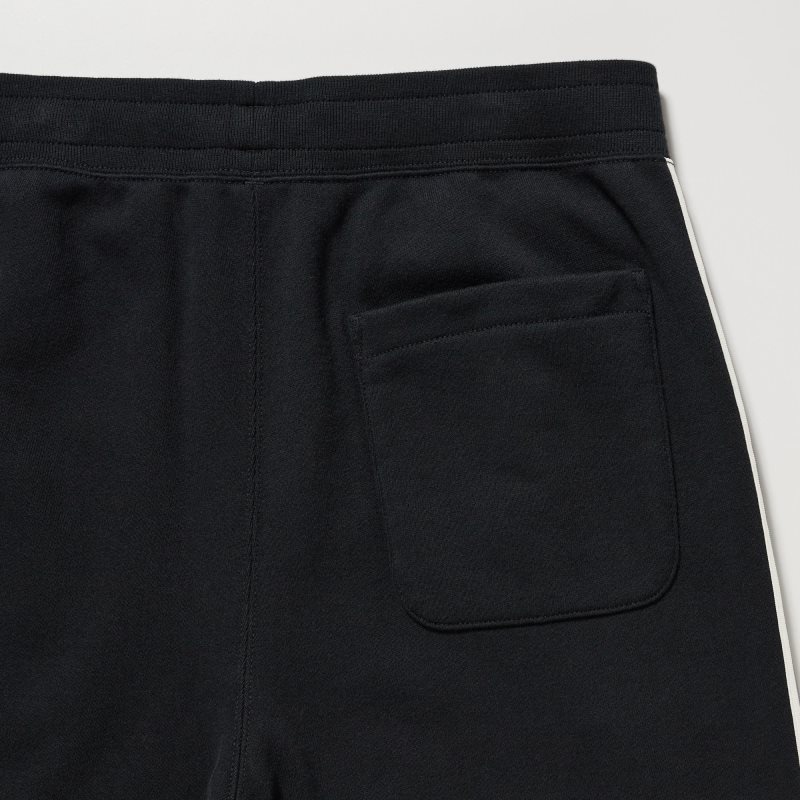 Black Men Uniqlo Side-stripe (Tall) Sweatpants | USA CYJSZ-7214