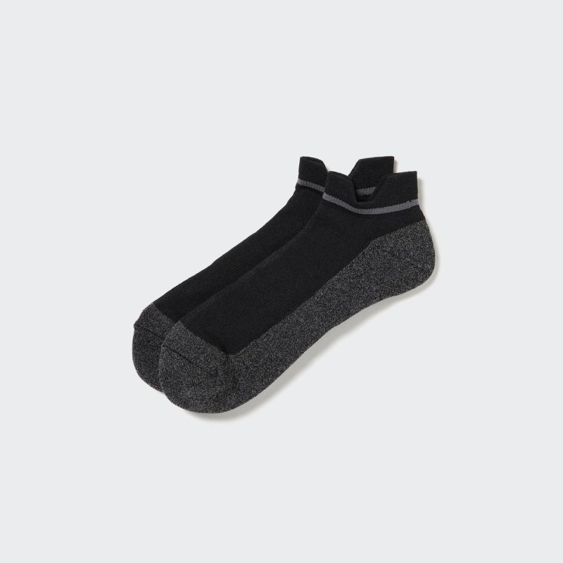 Black Men Uniqlo Sports Pile Short Socks | USA LEDOW-3941