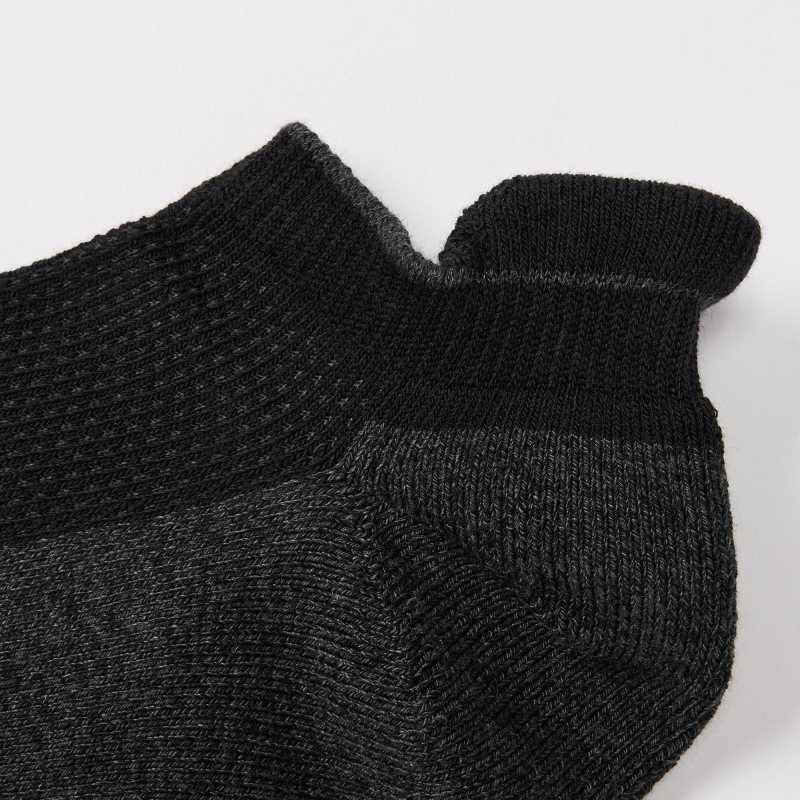 Black Men Uniqlo Sports Pile-lined Short Socks | USA ZPCAN-2607