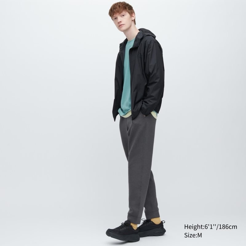 Black Men Uniqlo Stretch Dry Sweatpants | USA ZRFPC-1840