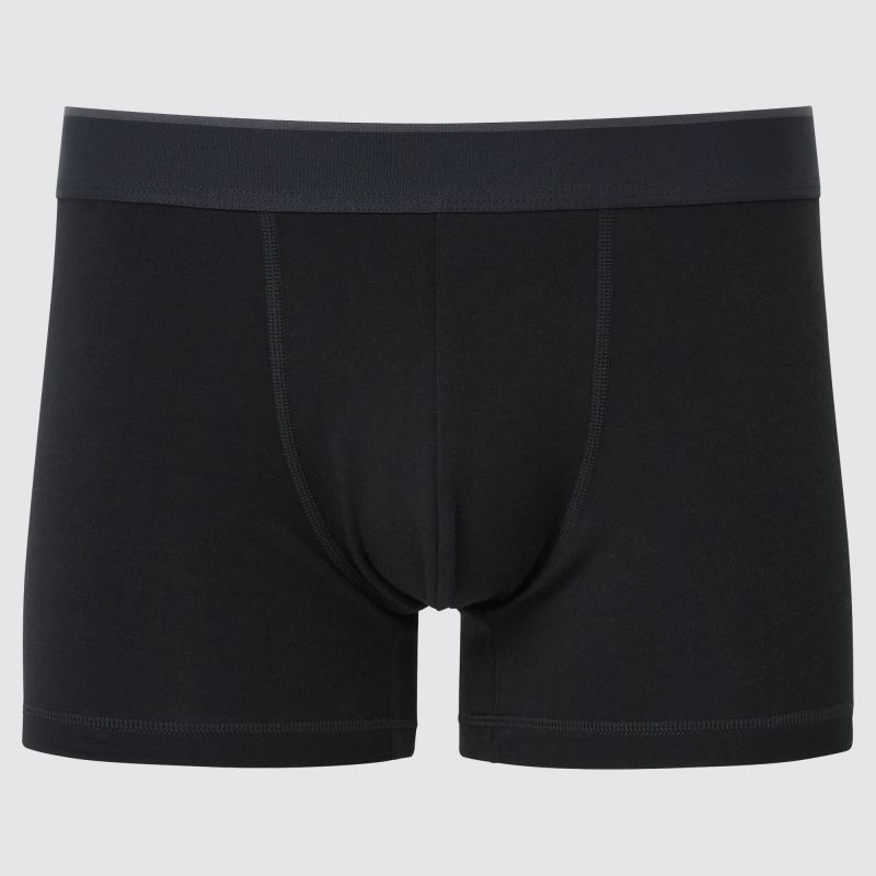 Black Men Uniqlo Supima® Cotton Low-rise Boxer Briefs | USA VCUSM-8361