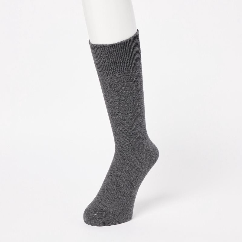 Black Men Uniqlo Supima® Cotton Pique Socks | USA PVZUF-0736