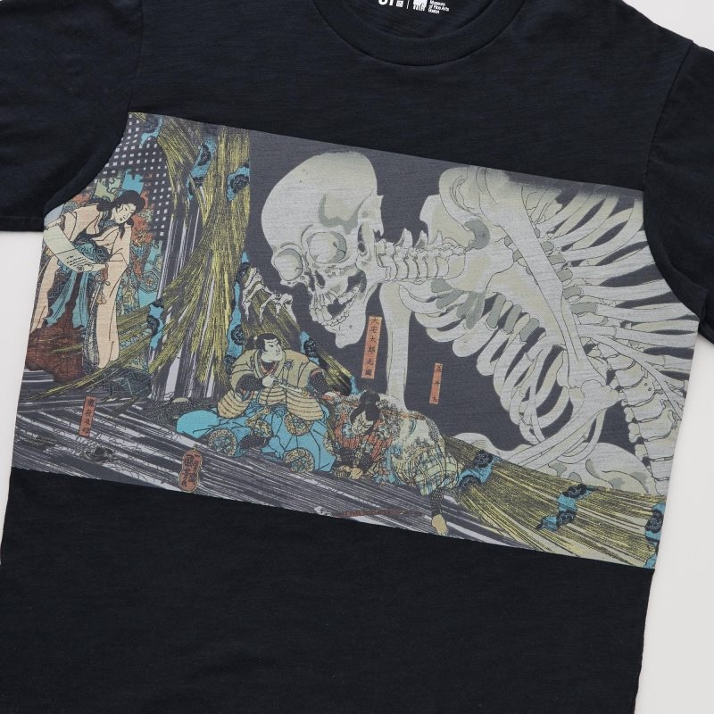 Black Men Uniqlo Ukiyo-e Ut (Short-sleeve Graphic) T Shirts | USA PFEWR-8263