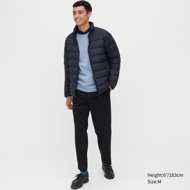 Black Men Uniqlo Ultra Light Down (3d Cut Narrow Quilt) (2022 Edition) Jackets | USA UOLVK-6852