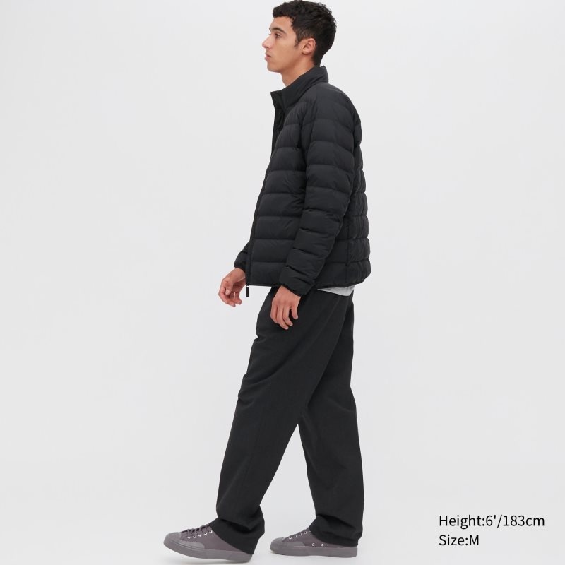 Black Men Uniqlo Ultra Light Down (3d Cut Narrow Quilt) (2022 Edition) Jackets | USA UOLVK-6852