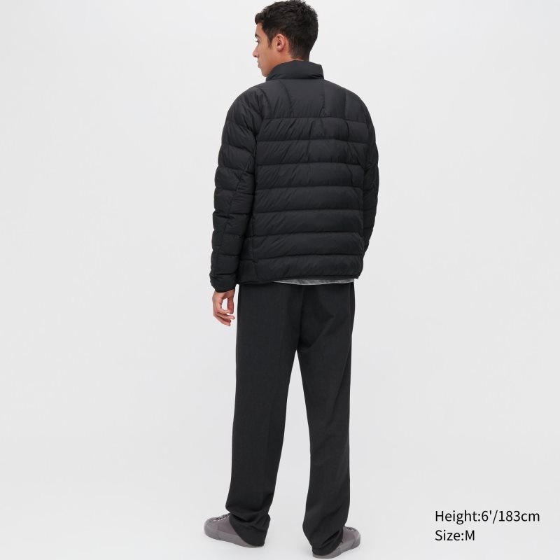 Black Men Uniqlo Ultra Light Down (3d Cut Narrow Quilt) (2022 Edition) Jackets | USA UOLVK-6852