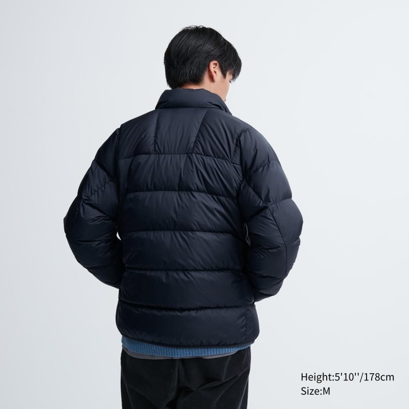 Black Men Uniqlo Ultra Light Down (3d Cut Wide Quilt) Jackets | USA POWSU-5942