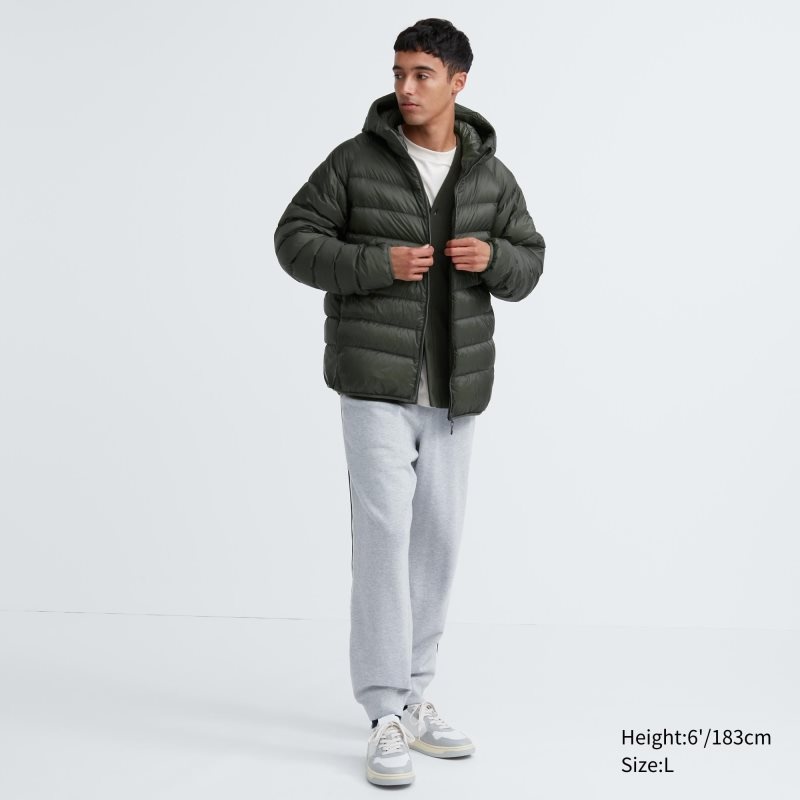 Black Men Uniqlo Ultra Light Down (3d Cut) Parka | USA YENFP-6273