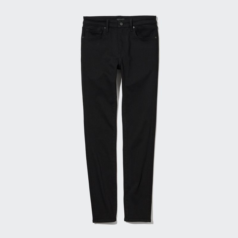 Black Men Uniqlo Ultra Stretch Skinny-fit Jeans | USA KSXNH-5016