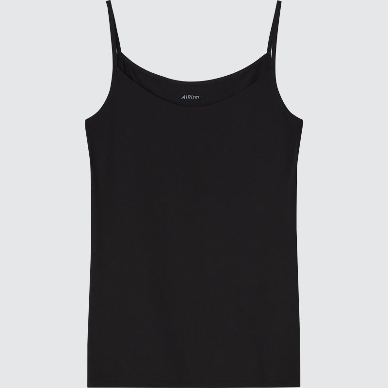 Black Women Uniqlo Airism Camisole Tops | USA HYIZG-9851