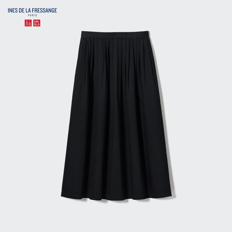 Black Women Uniqlo Denim Gather Skirts | USA ZXQKC-4157