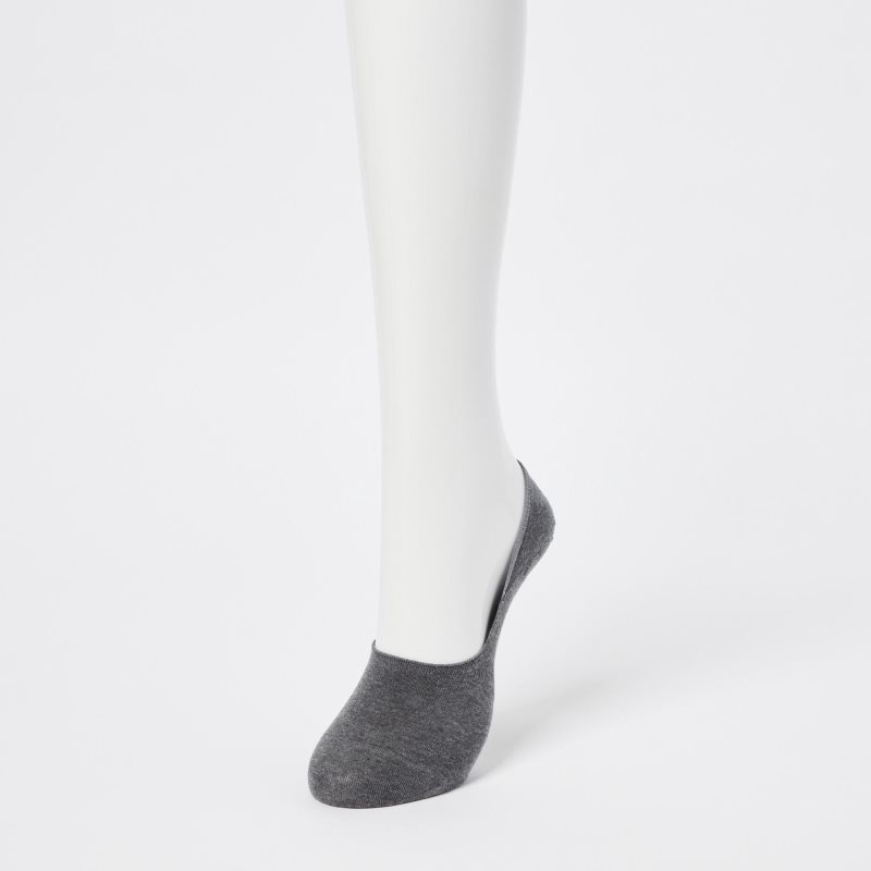 Black Women Uniqlo Footsies (3 Pairs) Socks | USA GXYNA-0789