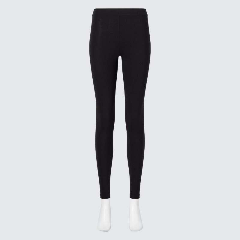 Black Women Uniqlo Heattech Cotton (Extra Warm) Leggings | USA JCMOG-3476