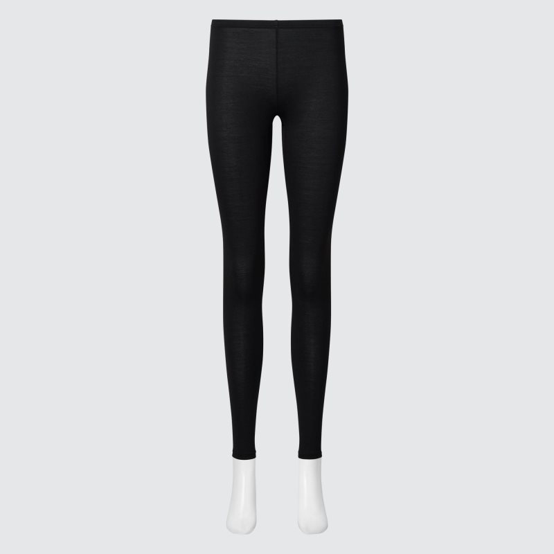 Black Women Uniqlo Heattech Leggings | USA MJSOD-7901