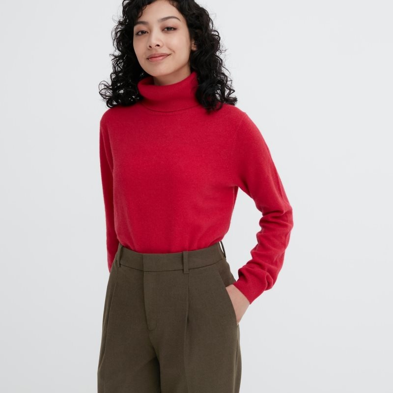 Black Women Uniqlo Heattech Pleated Tapered Pants | USA VYFDX-8730