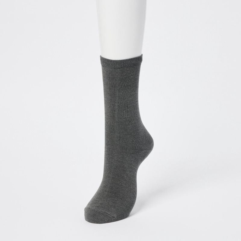 Black Women Uniqlo Heattech Socks | USA USOTY-3820