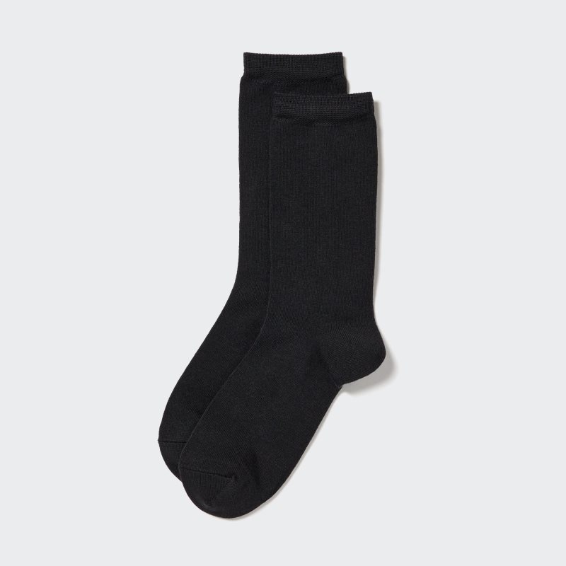 Black Women Uniqlo Heattech Socks | USA USOTY-3820