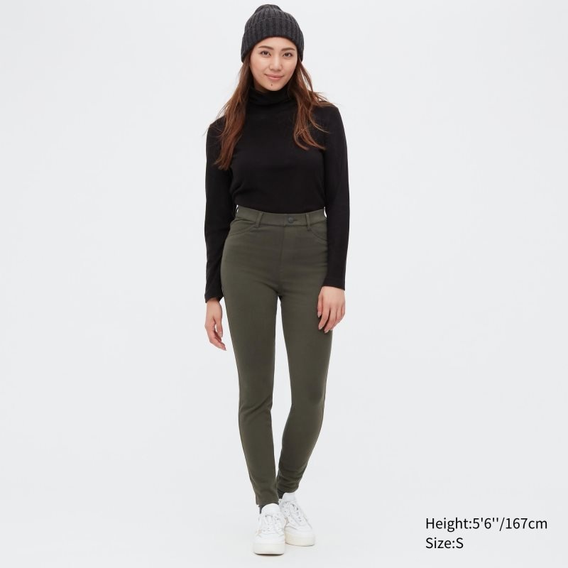 Black Women Uniqlo Heattech Ultra Stretch High-rise Leggings Pants | USA AKCOI-5289