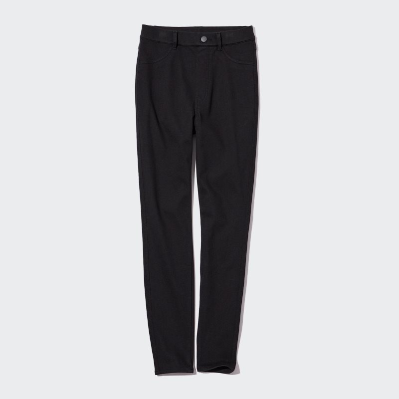 Black Women Uniqlo Heattech Ultra Stretch High-rise Leggings Pants | USA AKCOI-5289