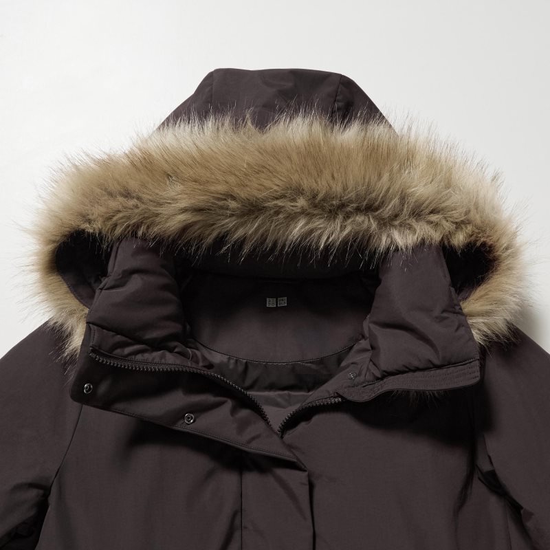 Black Women Uniqlo Hybrid Down Coats | USA GLNWI-1584