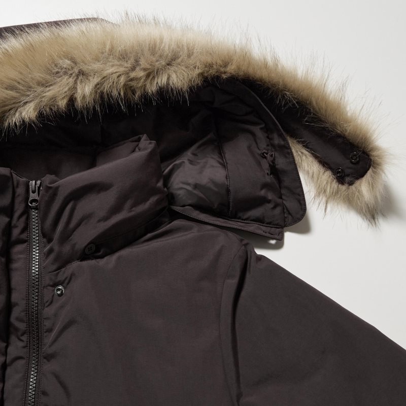 Black Women Uniqlo Hybrid Down Coats | USA GLNWI-1584